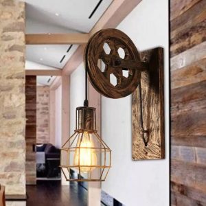 Vintage Wall Lamp , Pulley Wall Lamp , Pendant Lighting Wall Lamp