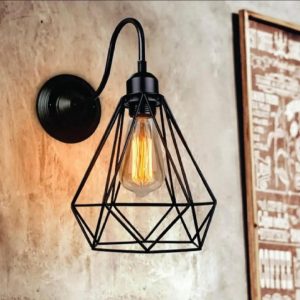 New Diamond Shaped Wall Mounted Lamp, Wall Lamp, Wall Sconce, Wall Mounted Lamp, For Home, Office, Indoor Lighting, Outdoor Lighting, TV Lounge, Bed Room, Led Light, Led Bulb, Filament Bulb
